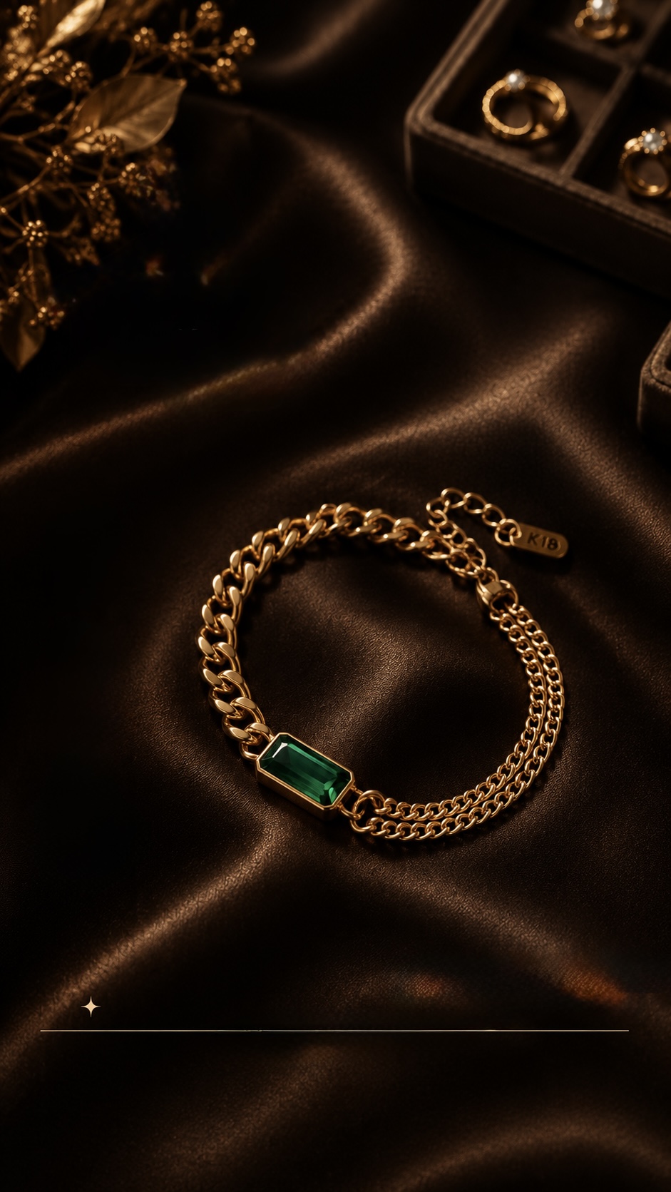 Crystal heart bracelet